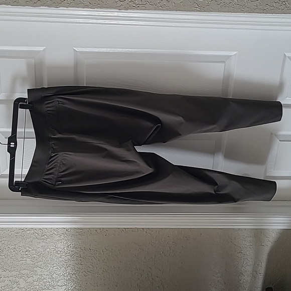 Athleta Brooklyn Pants Olive Green Size 14 - Picture 5 of 9